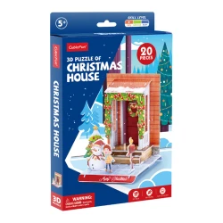 Puzzle 3D CubicFun Casa de Crăciun, 20 elemente cumpăra în Chișinau. Foto 3