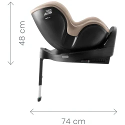 Автокресло 61-105 см (i-Size) Isofix Britax-Römer Dualfix Pro M Style Dusty Rose, поворотное 360 купить в Кишиневе. Фото 9