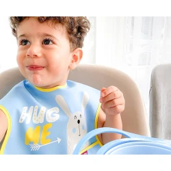Полиэстеровый слюнявчик BabyJem Poly Large Bib Blue купить в Кишиневе. Фото 6