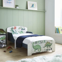 Детская кровать U-Grow Junior Dinosaur Green & White, 143x77 см купить в Кишиневе. Фото 3
