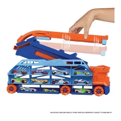 Игровой набор Hot Wheels City Speed Drop Transport HDY92, автовоз и трек 61 см купить в Кишиневе. Фото 4