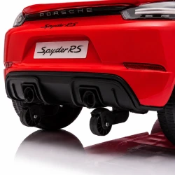 Mașinuță electrică KidsCar Porsche 718 Spyder RS, 12V/7Ah, 2 motoare de 25W, roșie cumpăra în Chișinau. Foto 6