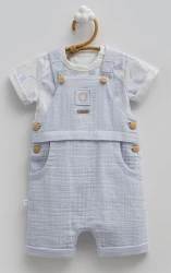 Комбинезон Caramell Free Boy Blue & Ivory (6-9М) купить в Кишиневе. Фото 1