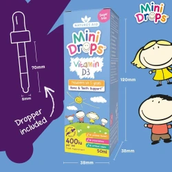 Капли детские Nature's Aid Vitamin D3, 50 мл купить в Кишиневе. Фото 2