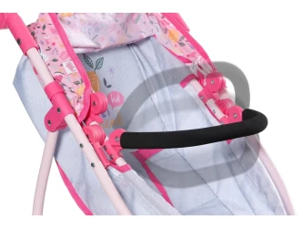 Cărucior pentru păpuși Zapf Creation 2 in 1 Babyborn Deluxe Pram Grey & Pink cumpăra în Chișinau. Foto 5