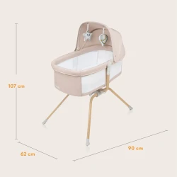 Кроватка Co-sleeper 3 в 1 Lionelo Malin Evo Beige Natural купить в Кишиневе. Фото 11