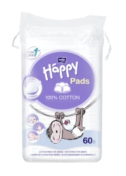 Ватные хлопковые диски Bella Baby Happy, 60 шт. купить в Кишиневе. Фото 1