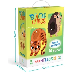 Развивающие карточки Dodo My Tactile Cards Montessori Малыши животных купить в Кишиневе. Фото 3