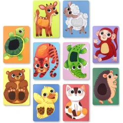 Развивающие карточки Dodo My Tactile Cards Montessori Малыши животных купить в Кишиневе. Фото 6