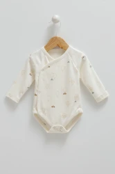 Body cu mâneca lungă Caramell Flaying Cars Beige & Ivory, 2 buc. (1-3L) cumpăra în Chișinau. Foto 3