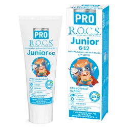Зубная паста R.O.C.S. PRO Junior Сливочный пудинг (6-12 лет) купить в Кишиневе. Фото 1