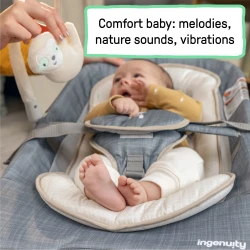 Balansoar Bright Starts Happy Belly Rock-to-Bounce Parker cumpăra în Chișinau. Foto 6