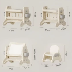 Детский столик со стулом Riki Серый купить в Кишиневе. Фото 2