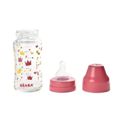 Biberon din sticlă Beaba Crown 240 ml Roz cumpăra în Chișinau. Foto 5