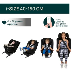 Scaun auto 40-150 cm (i-Size) Isofix Chicco Unico Evo Black, rotativ 360 cumpăra în Chișinau. Foto 3