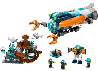 Конструкторы Lego City Deep-Sea Explorer Submarine, 842 элементов купить в Кишиневе. Фото 2