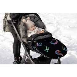 Зимний чехол для коляски Caretero Climber Black, 95x45 см купить в Кишиневе. Фото 10