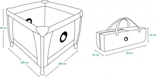 Кроватка манеж Lionelo Lene Blue Navy купить в Кишиневе. Фото 7