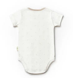 Body cu mânecă scurtă BabyCosy Ivory & Ecru, 2 buc. (12-18L) cumpăra în Chișinau. Foto 3