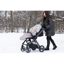 Зимний чехол для коляски Caretero Orso Grey Pearl, 100x45 см купить в Кишиневе. Фото 8