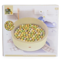 Covoraș pentru copii cu bile Moni Boucle 200 balls Beige, 90x90x30 cm cumpăra în Chișinau. Foto 5