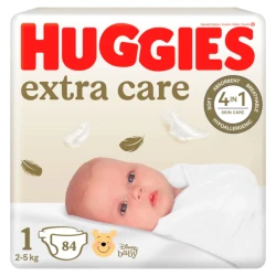 Scutece Huggies Extra Care 1 (2-5 kg), 84 buc cumpăra în Chișinau. Foto 1