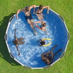 Piscină cu cadru metalic Bestway Steel Pro Max Round 305x76 cm, 4678 litri, cu pompă de filtrare cumpăra în Chișinau. Foto 5