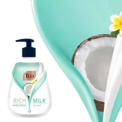 Săpun lichid Teo Rich Milk Coconut, 400 ml cumpăra în Chișinau. Foto 2