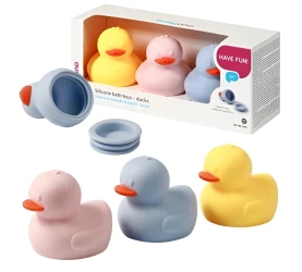 Игрушки для ванной BabyOno Duck, 3 шт. купить в Кишиневе. Фото 2