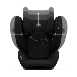 Scaun auto 100-150 cm (i-Size) Isofix Cybex Solution G i-Fix Deep Black cumpăra în Chișinau. Foto 2