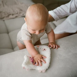 Мягкая игрушка Babyono Llama Lulu розовая, 23 см купить в Кишиневе. Фото 4