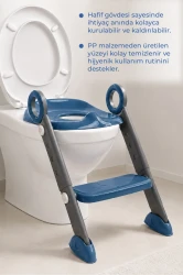 Colac pentru WC copii cu treaptă BabyJem Indigo Blue, 24 luni+ cumpăra în Chișinau. Foto 6