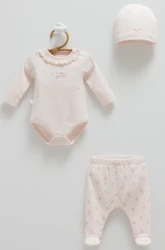 Комплект из 3 штук Caramell All Time Girl Pink (3-6М) купить в Кишиневе. Фото 1