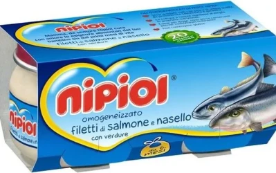 Piure Nipiol din somon, merluciu, legume (6 luni+), 160g (2x80g) cumpăra în Chișinau. Foto 1