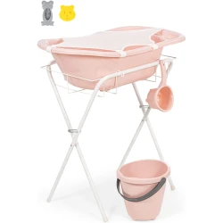 Набор ванночки с подставкой BabyJem Pink, 7 предмета купить в Кишиневе
