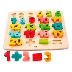 Развивающая игрушка Hape Chunky Number Math Puzzle купить в Кишиневе. Фото 2
