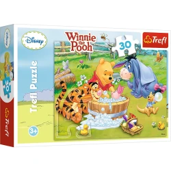 Пазл Trefl Disney Winnie the Pooh Piglet is taking a bath, 30 элементов купить в Кишиневе. Фото 1