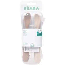 Набор ложечек Beaba с чехлом Silicone Clay Earth, 2 шт. купить в Кишиневе. Фото 3