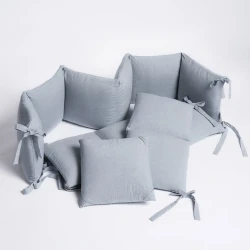 Бортики в кроватку Perina Soft Cotton Голубой, 360x29 см купить в Кишиневе. Фото 1
