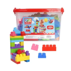 Конструктор Play Toys ведро с яркими блоками Play Blox, 133 элемента купить в Кишиневе. Фото 1