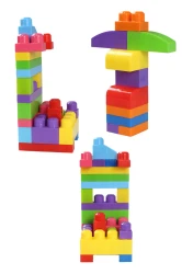 Конструктор Play Toys ведро с яркими блоками Play Blox, 133 элемента купить в Кишиневе. Фото 2