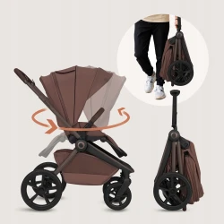 Коляска 3 в 1 Lionelo Freya Brown Chocolate купить в Кишиневе. Фото 15