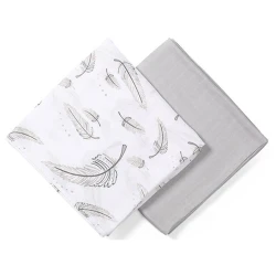Pelinci din fibre de bambus și muselină BabyOno Grey (120x120 cm), 2 buc cumpăra în Chișinau. Foto 2