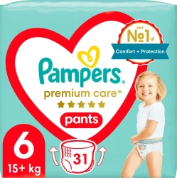 Scutece-chiloței Pampers Premium Care Pants 6 (15+ kg), 31 buc. cumpăra în Chișinau. Foto 1