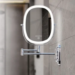 Настенное косметическое зеркало с LED-подсветкой Beautifly Dual Side Silver купить в Кишиневе. Фото 5