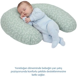 Подушка для кормления BabyJem Flowers Green, 67x57 см купить в Кишиневе. Фото 5
