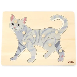 Пазл Viga Montessori Кошка купить в Кишиневе. Фото 1