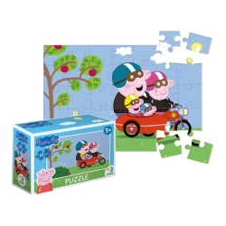 Puzzle mini Dodo Călătorie cu motocicleta, seria Peppa Pig, 35 elemente cumpăra în Chișinau. Foto 1