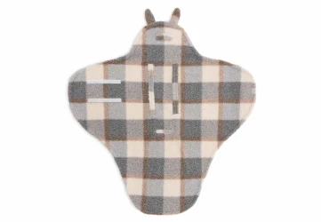 Конверт-пледик для пеленания Jollein Bunny Check Boucle, 100x105 см купить в Кишиневе. Фото 3