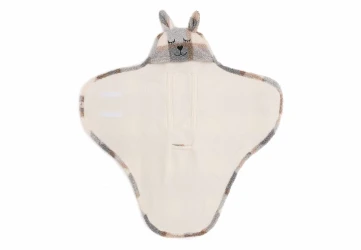 Конверт-пледик для пеленания Jollein Bunny Check Boucle, 100x105 см купить в Кишиневе. Фото 2